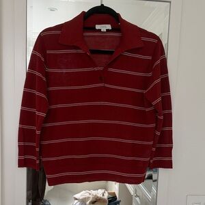 Vince Vibrant Red Italian Knit Top
